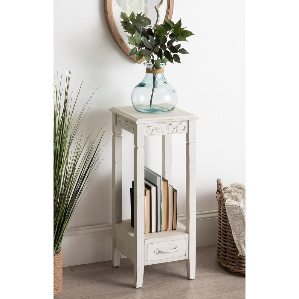 Kate And Laurel Idabelle Wood Square Accent Table 12X12X30