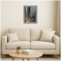 Kate And Laurel Interior With Black Cat By Walter Conz By Nostalgia Prints Framed Canvas Wall Art Print