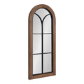 Kate And Laurel Joffrey Arch Windowpane Framed Wall Mirror 24X36