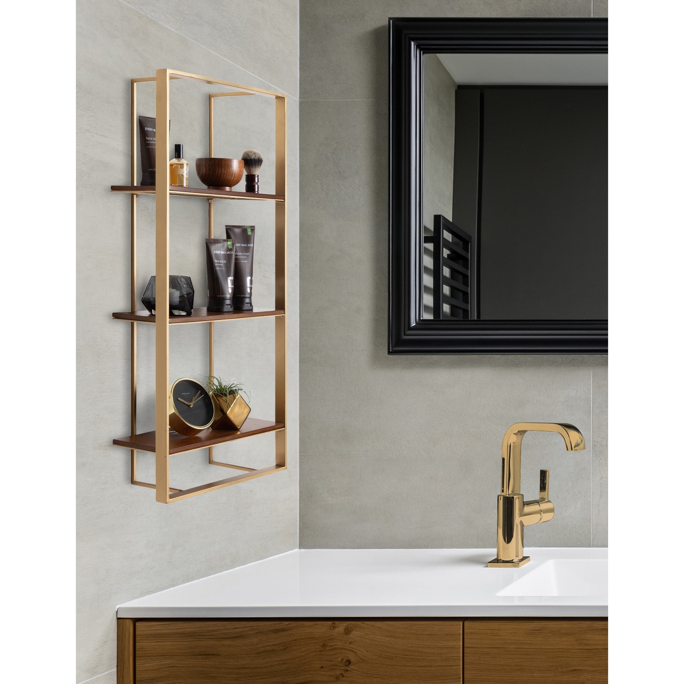 Kate And Laurel Kercheval Modern Wood Shelf 15X32