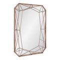 Kate And Laurel Keyleigh Rectangle Metal Accent Wall Mirror 22X28