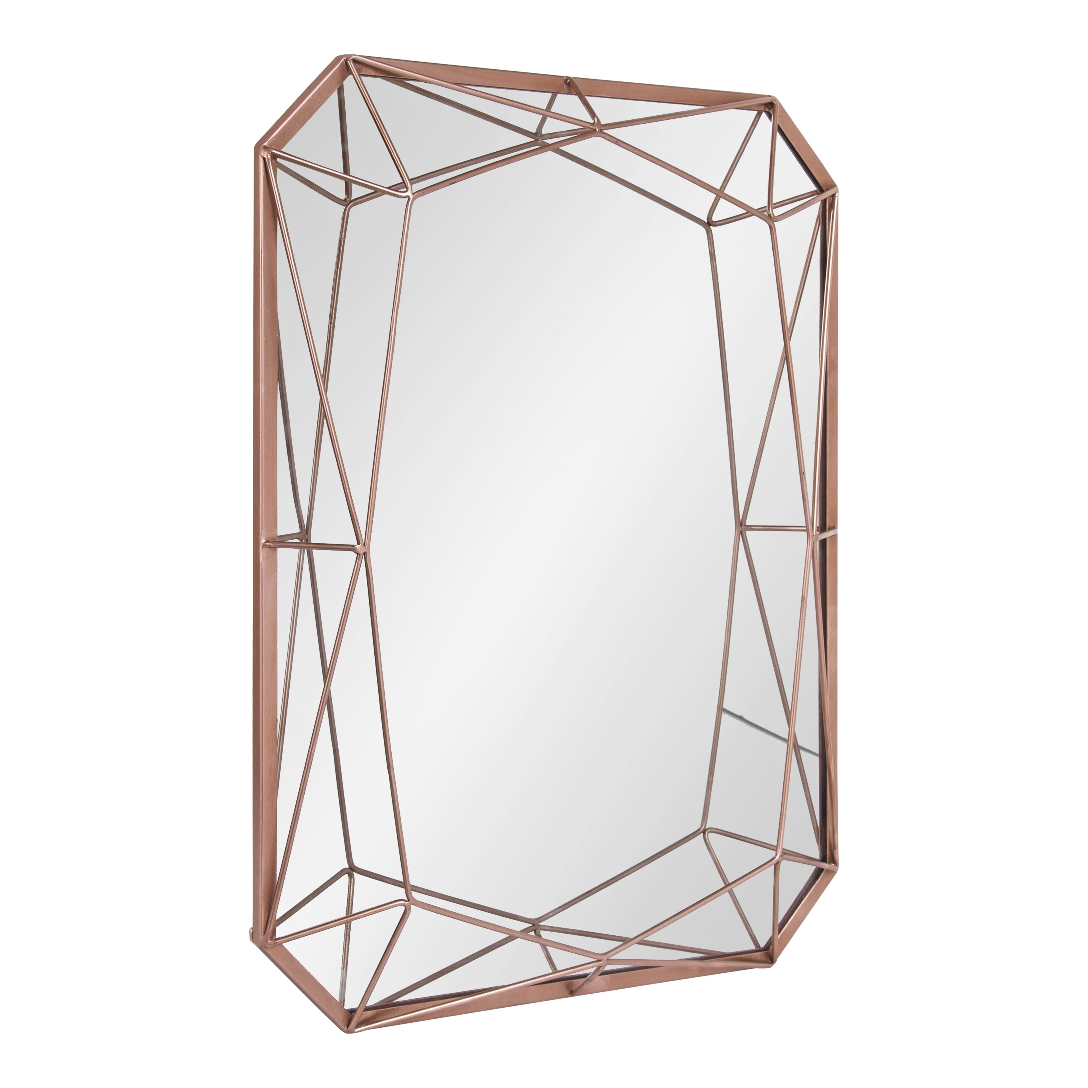 Kate And Laurel Keyleigh Rectangle Metal Accent Wall Mirror 22X28