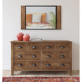 Kate And Laurel Kincaid Wood And Metal Framed Wall Mirror Rustic Brown Black 20X36