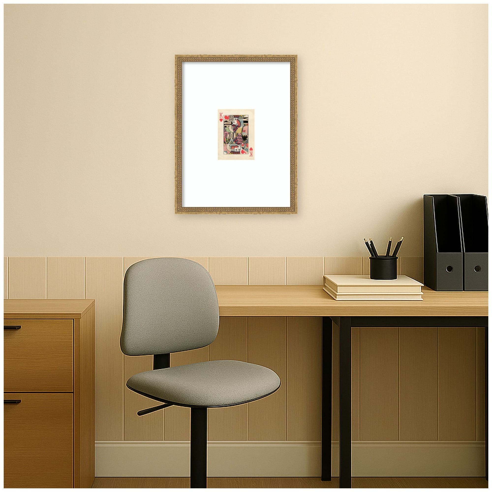 Kate And Laurel King For Now Fc By Felicia Dadak Framed Wall Art Print
