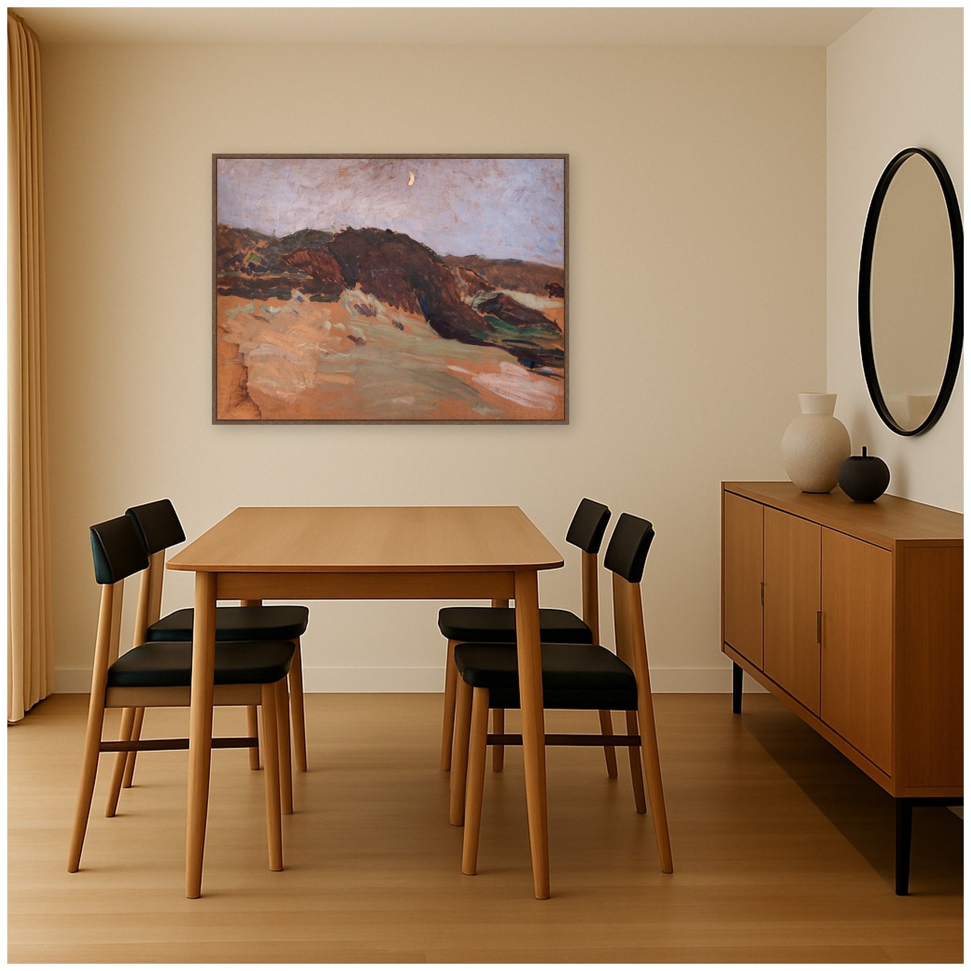Kate And Laurel Landscape Varberg Richard Bergh By Nostalgia Prints Framed Canvas Wall Art Print