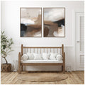 Kate And Laurel Layered Ground No. 1 No. 2 2 Piece Framed Canvas Wall Art Set By Amy Lighthall