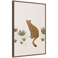 Kate And Laurel Leopard Ii By July Art Prints Framed Canvas Wall Art Print