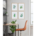 Kate And Laurel Liev Succulent Framed Print Art Set By Maja Mitrovic Natural