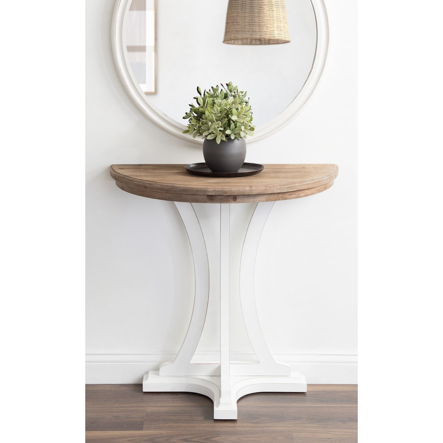 Kate And Laurel Linsley Wood Console Table 30X15X31