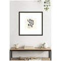 Kate And Laurel Love You Bye Typography Entry Way Exit Sign Square By Lucky Guava Framed Wall Art Print