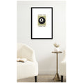 Kate And Laurel Lucky You Lucky Me Green Striped 8 Ball Print Decor For Home Retro Poster By Lucky Guava Framed Wall Art Print
