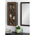 Kate And Laurel Mace Rustic Floating Storage Cabinet 12X8X30