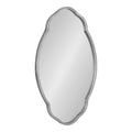 Kate And Laurel Magritte Scalloped Oval Wall Mirror Gold 18X30