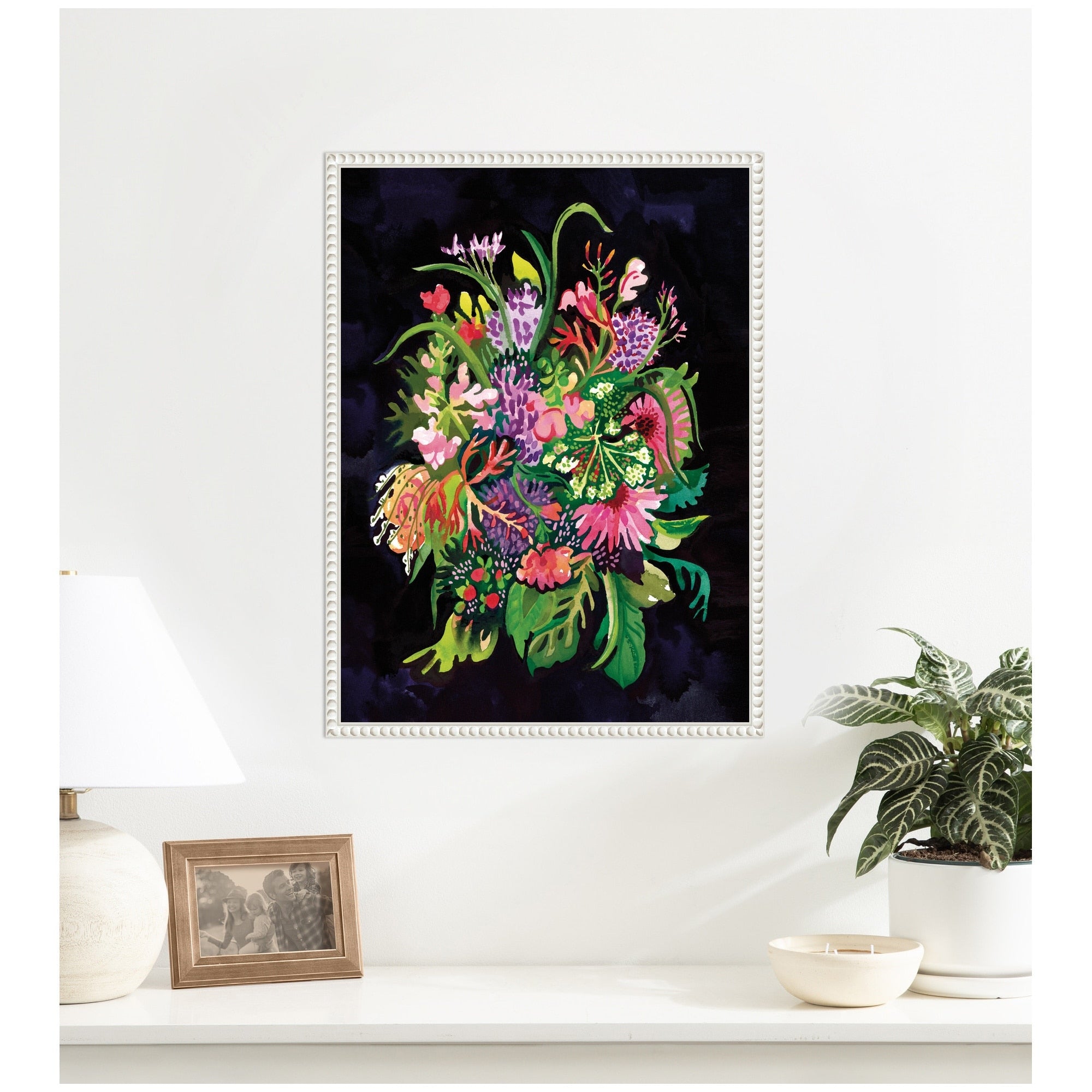 Kate And Laurel Market Bouquet By Lucia Gianello Framed Canvas Wall Art Print
