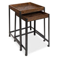 Kate And Laurel Marsh Wood And Metal Nesting Accent Tables Set Of 2