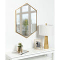 Kate And Laurel Mcneer Large Hexagon Metal Wall Mirror