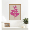 Kate And Laurel Modern Pink Flowers By Cris Villa Studio Framed Canvas Wall Art Print