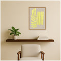 Kate And Laurel Modern Yellow Shapes By Cris Villa Studio Framed Canvas Wall Art Print