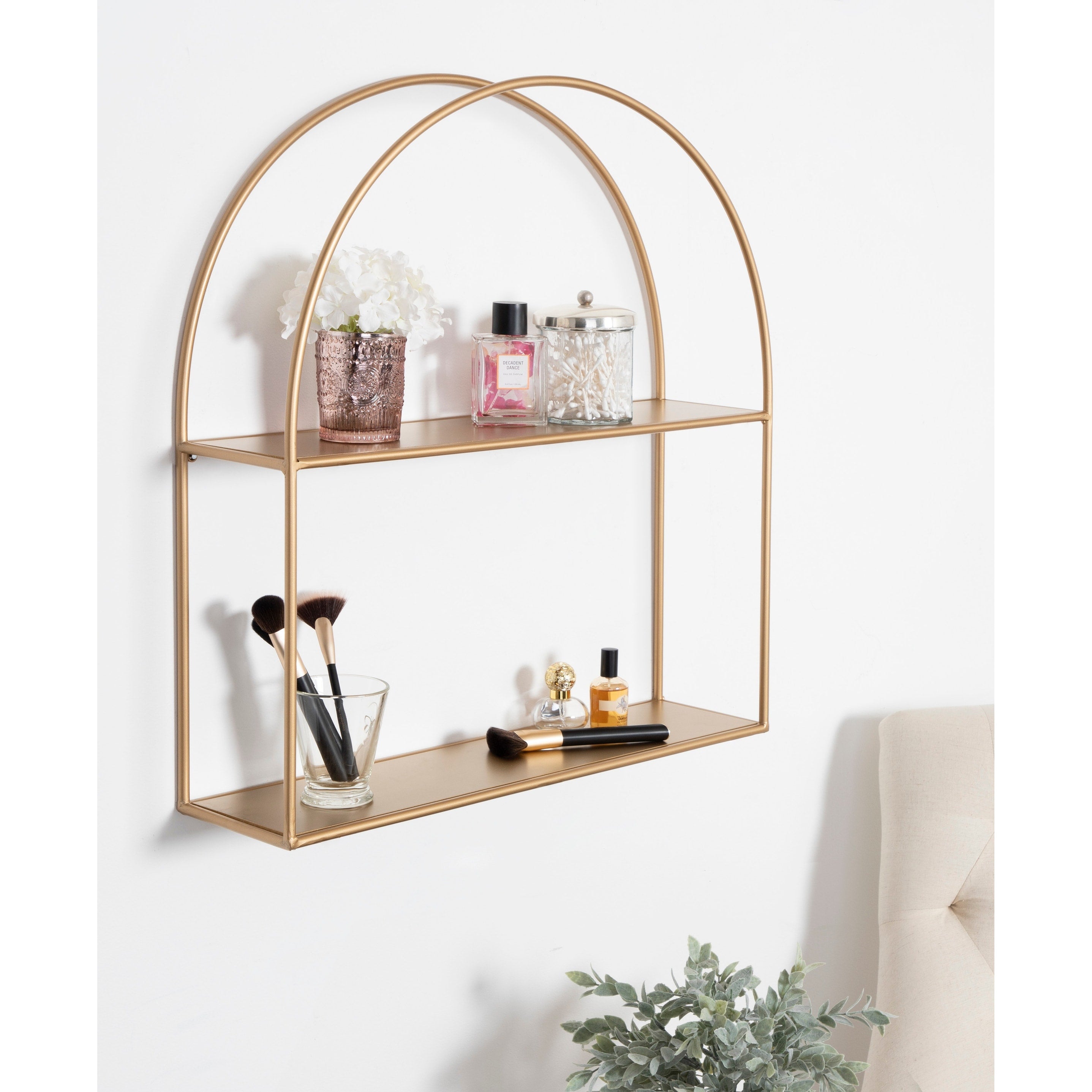 Kate And Laurel Monroe Metal Arch Shelf 24X26