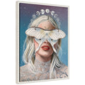 Kate And Laurel Moon Witch By Charlotte Brindley Framed Canvas Wall Art Print