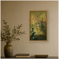 Kate And Laurel Mullein 1887 Jan Stanislawski By Nostalgia Prints Framed Mounted Canvas Wall Art Print