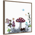 Kate And Laurel Mushroom No. 1 By Madeline Jeppesen Framed Canvas Wall Art Print