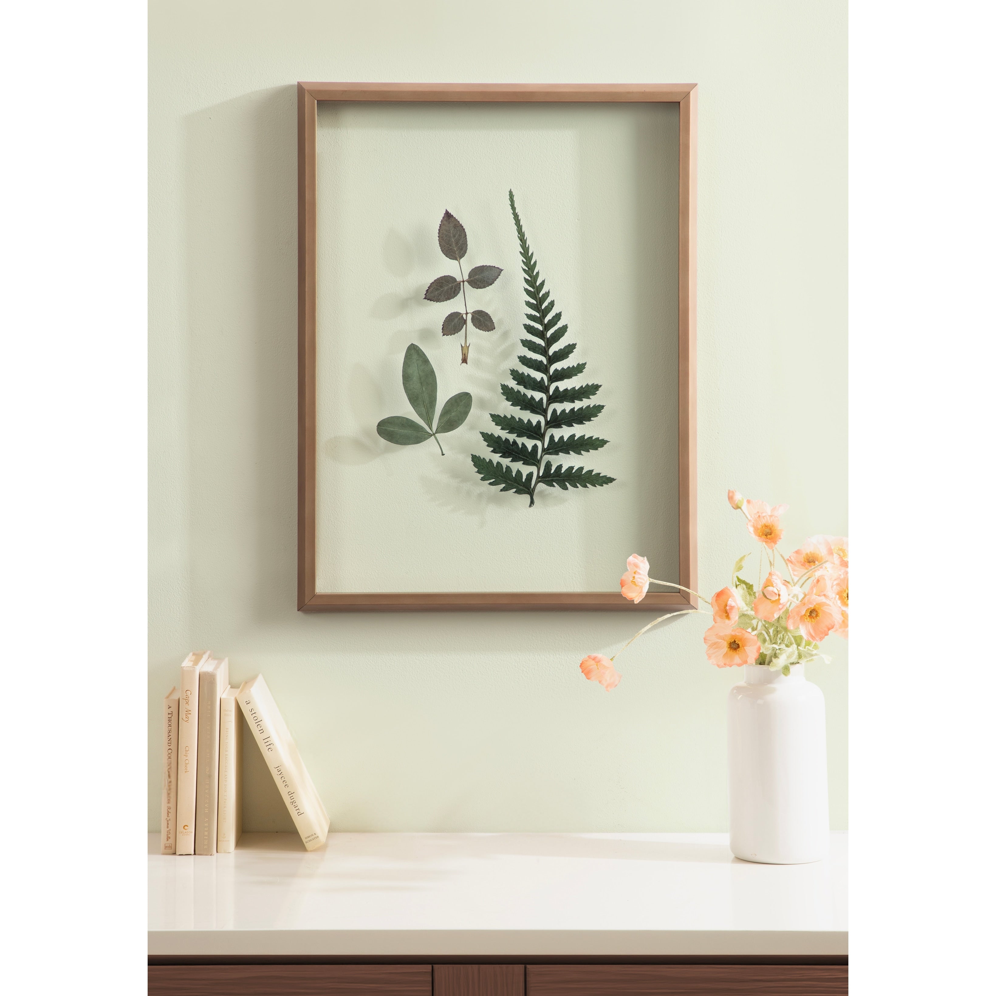 Kate And Laurel Natural Charm Pressed Botanticals 1 By Stephanie Klatt Framed Printed Glass Wall Art