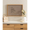 Kate And Laurel Neutral Linen With White Scalloped By The Creative Bunch Studio Framed Glass Dry Erase Wall Art White Board