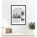 Kate And Laurel New York Article By Megan Ryan Framed Canvas Wall Art Print