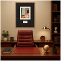 Kate And Laurel Nice Travail Et Joie Matisse Faux Mat By Nostalgia Prints Framed Wall Art Print