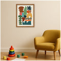 Kate And Laurel Night Chords 1 By Kelly Knaga Framed Mounted Canvas Wall Art Print