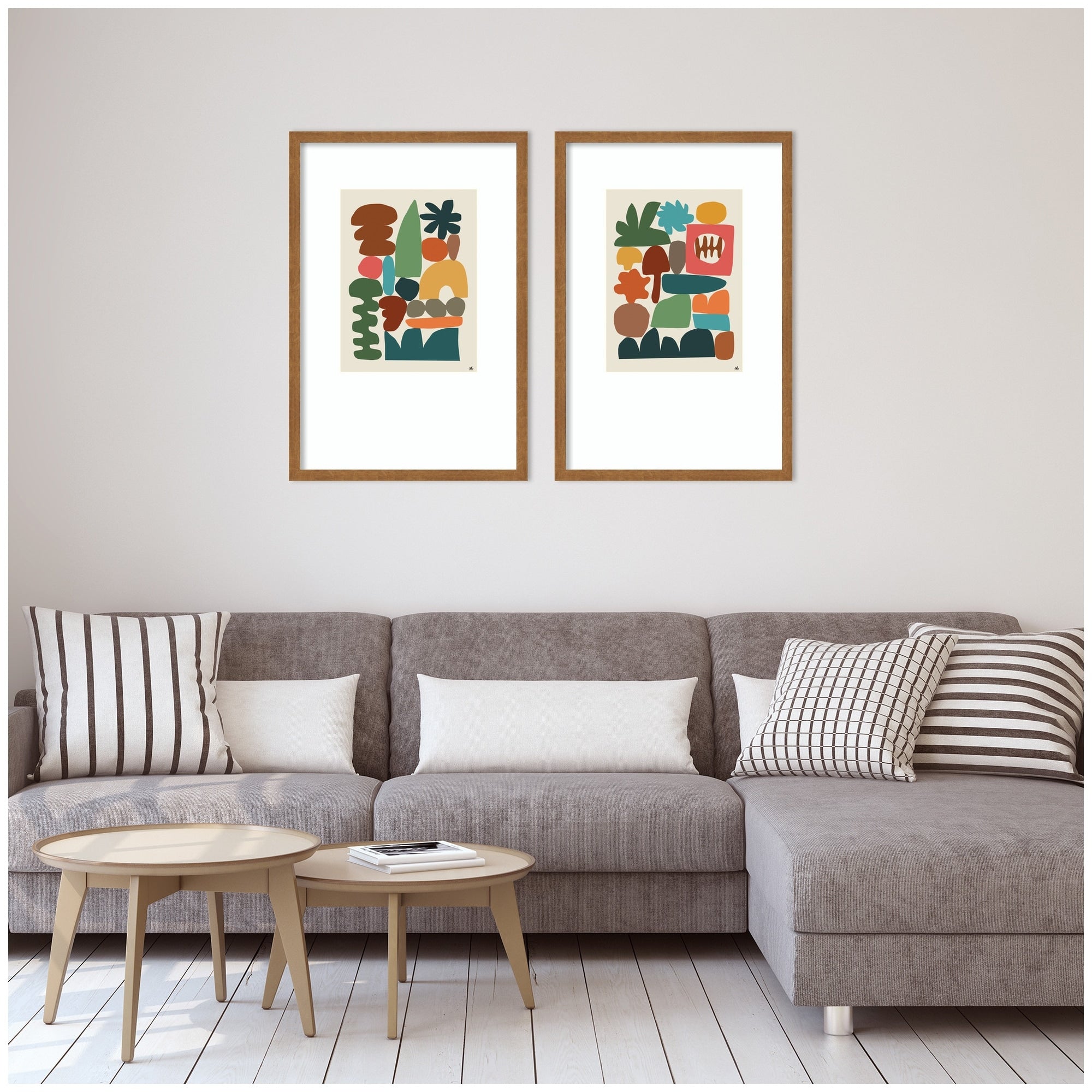 Kate And Laurel Night Chords 2 Piece Framed Wall Art Print Set By Kelly Knaga
