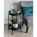 Kate And Laurel Nira Two Tiered Metal Side Table 15X15X24