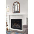 Kate And Laurel Nola Framed Windowpane Arch Mirror 22X28