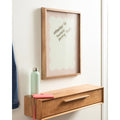 Kate And Laurel Nurturing Pink Wavy Border By The Creative Bunch Studio Framed Glass Dry Erase Wall Art White Board 18 X 24