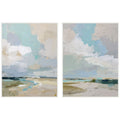 Kate And Laurel Oceanside I Ii 2 Piece Framed Canvas Wall Art Set By Amy Lighthall