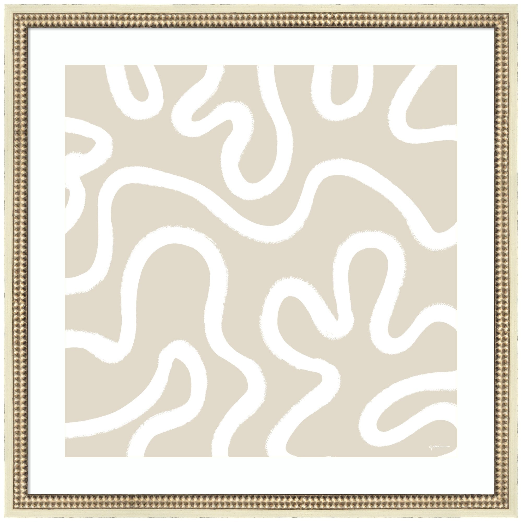 Kate And Laurel Organic Figures By Gabrielly Guedes Framed Wall Art Print