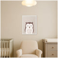 Kate And Laurel Owl By July Art Prints Framed Canvas Wall Art Print