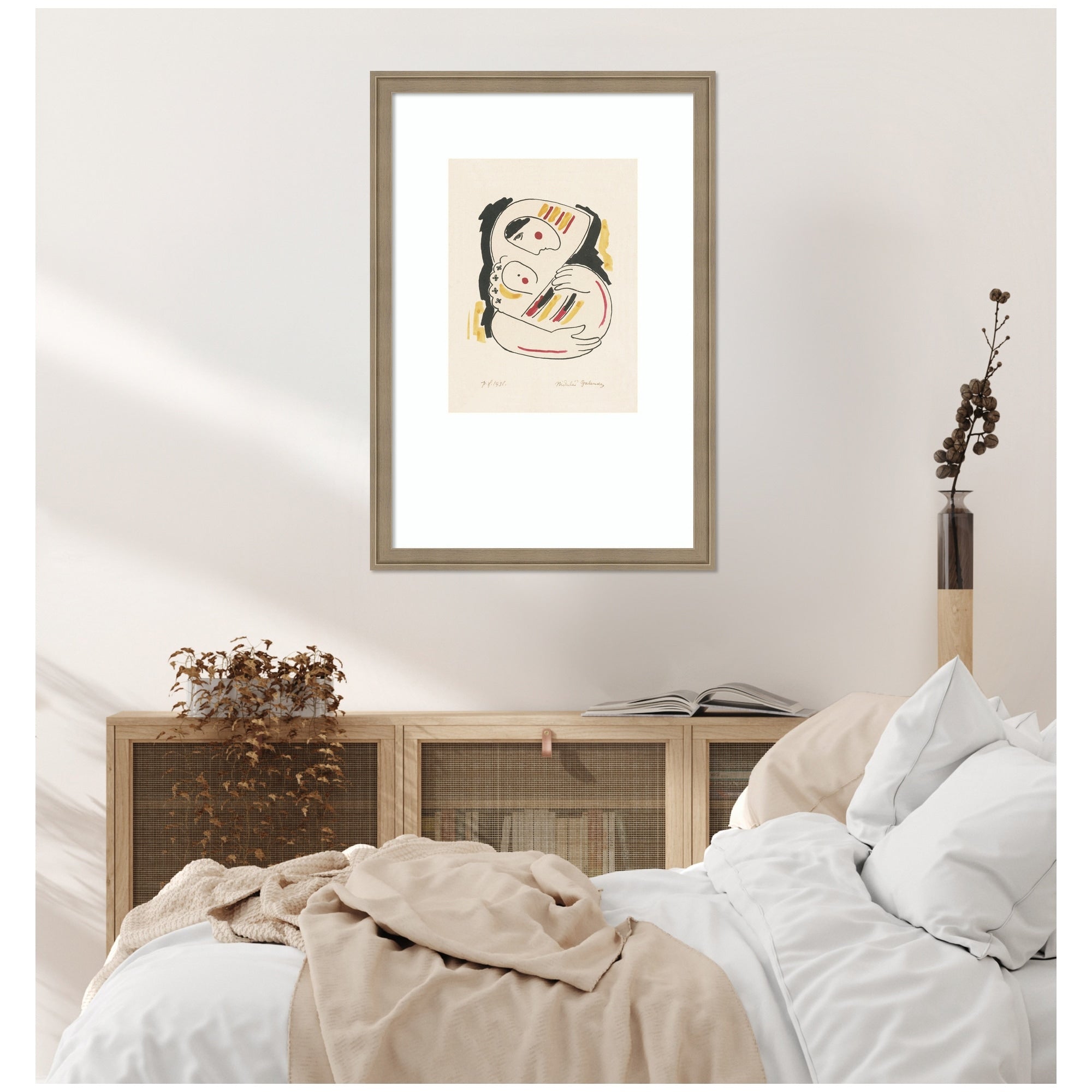 Kate And Laurel P F 1938 Mikulas Galanda By Nostalgia Prints Framed Wall Art Print