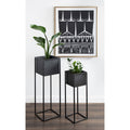 Kate And Laurel Palade Free Standing Metal Planter Set 2 Piece