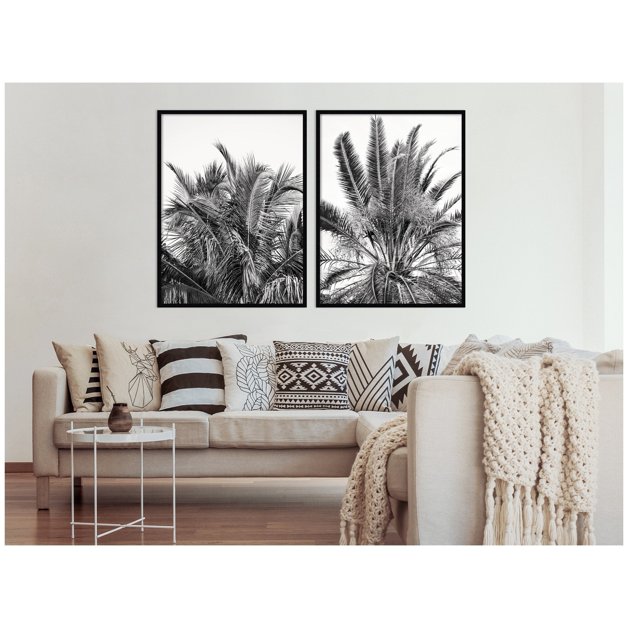 Kate And Laurel Palm No. 13 15 2 Piece Framed Wall Art Print Set By Alicia Bock