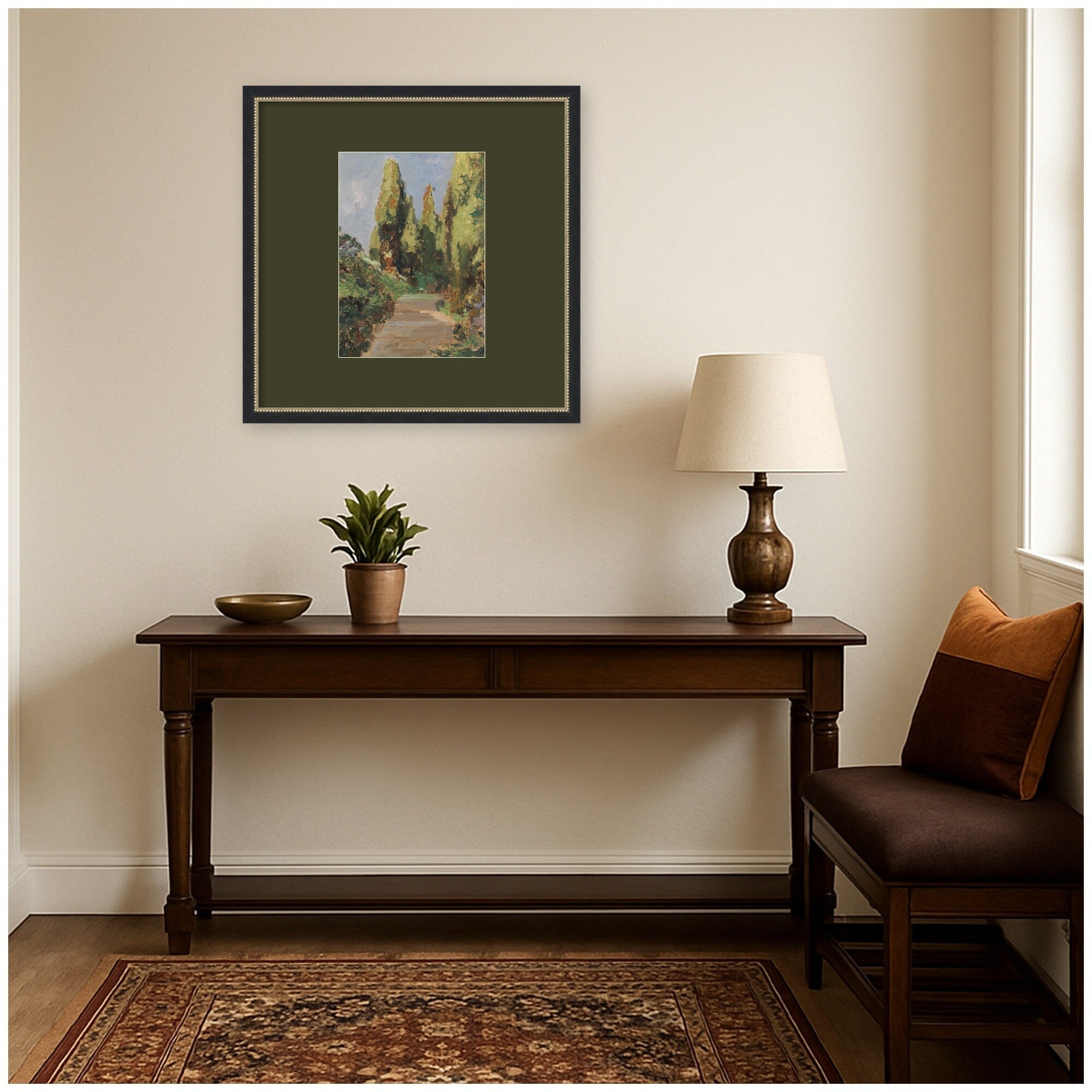 Kate And Laurel Parklandschaft Olga Wisinger Florian I By Nostalgia Prints Framed Wall Art Print