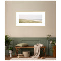 Kate And Laurel Peaceful And Serene Coastal Landscape By The Creative Bunch Studio Framed Wall Art Print