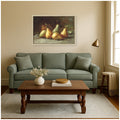Kate And Laurel Pears By Hubert Bellis By Nostalgia Prints Framed Mounted Canvas Wall Art Print