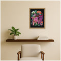 Kate And Laurel Peony Lane By Reed Rosebud Framed Mounted Canvas Wall Art Print