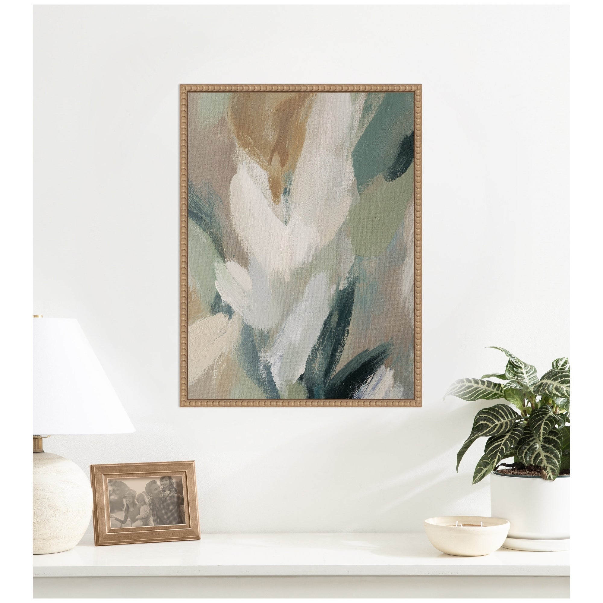 Kate And Laurel Plant Form No. 1 By Amy Lighthall Framed Canvas Wall Art Print