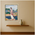 Kate And Laurel Portrait Irene Paysage Henri Lebasque By Nostalgia Prints Framed Mounted Canvas Wall Art Print