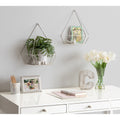 Kate And Laurel Prouve Metal Wall Shelves 2 Pc Set