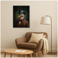 Kate And Laurel Regal Portrait Of A Duck By The Creative Bunch Studio Framed Canvas Wall Art Print