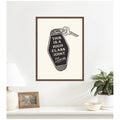 Kate And Laurel Retro Keychain This Is A High Class Joint Black And White By Lucky Guava Framed Canvas Wall Art Print
